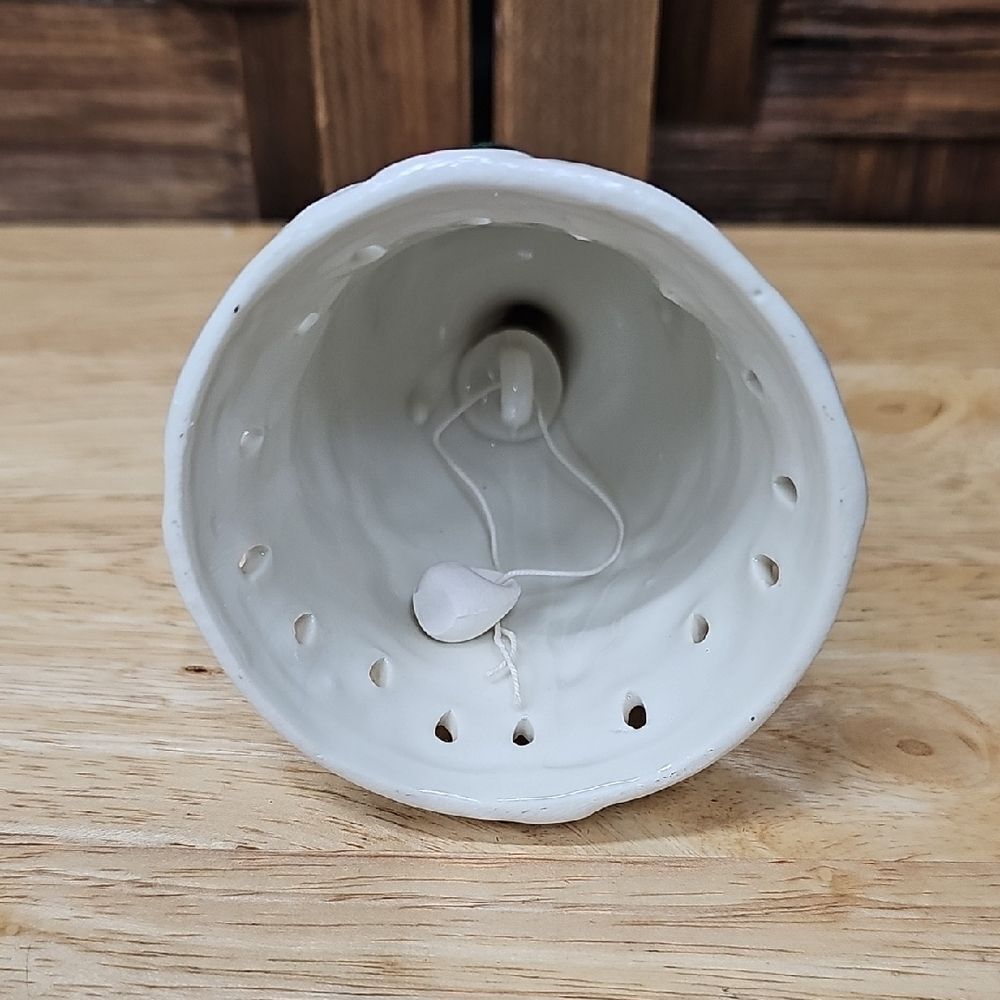 Porcelain Bell with Holly Design - Picture 4 of 7